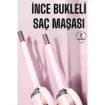 Allians Ince 10MM Bukle Saç Maşası, Taşınabilir ve Şık Kıvırma Çubuğu - Açık Bej - Seçenek 1