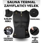Allians Kadın Erkek Spor Sauna Ceketi Fermuarlı Vücut Yeleği Egzersiz Korsesi - Seçenek 1