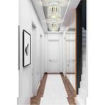 Allians Modern Beyaz Kristal Taşlı Tekli Plafonyer Avize - Seçenek 1 - Ahşap - Beyaz
