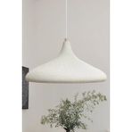 Allians Modern Dokulu Metal Sarkıt Avize, E27, Oturma Odası ve Salon Için - Seçenek 1 - Ahşap - Beyaz