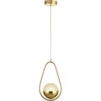 Allians Modern Gold Kaplamalı Oval Akrilik Sarkıt Avize, Oturma Odası Için Şık Seçenek - Seçenek 1 - Altın