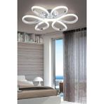 Allians Modern Krom Plafonyer Tavan Lambası, Salon, Mutfak, Yatak Odası Için LED - Seçenek 1 - Ahşap - Bej