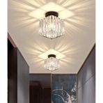 Allians Modern Luxury Kristal Taşlı Kare Hol ve Salon Avizesi Siyah - Seçenek 1 - Ahşap - Bej
