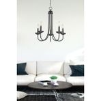 Allians Modern Siyah LED Avize, Genç Odası, Mutfak ve Salon Için Şık Tasarım - Seçenek 1 - Ahşap