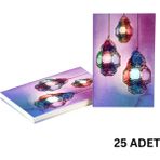 Allians Ramazan Temalı Hediye ve Tebrik Kartı, 6x8 Cm, 25 Adet, Ambalaj ve Paketleme Etiketi - Açık Bej - Seçenek 1