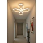 Allians Salda Modern Beyaz Plafonyer, Ultra Power Beyaz Ledli Avize, 40 cm - Seçenek 1 - Ahşap - Beyaz