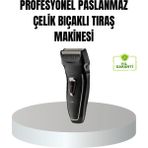 Allians Şarjlı Profesyonel Saç ve Sakal Tıraş Makinesi, Çelik Bıçak, Ayarlanabilir Baş - Seçenek 1