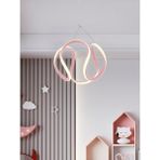 Allians Şık Pembe Sarkıt Avize, Modern LED Işık, Çocuk Odası Dekorasyonu - Seçenek 1 - Ahşap - Bej