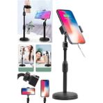 Allians Tüm Telefonlara Uygun, Teleskopik Masa Üstü Tripod, Canlı Yayın ve Video Için - Seçenek 1 - Ahşap