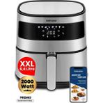 Allians Yüksek Güçlü 6,4l Inox Airfryer, Geniş ve Dokunmatik Sıcak Hava Fritözü - Altın - Gri