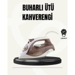 Allians Yüksek Güçlü Seramik Tabanlı Buharlı Dikişsiz Dikey Ütü - Açık Bej