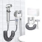 ALLILUYAA Bide el duşu seti, yüksek kaliteli rafine bakır bide başlığı, G1/2 inç (1/2 inç) valf ve bir G3/8 inç (1 inç) krom saplı, duş, banyo, hijyen, tuvalet kağıdı, bebek bezi temizliği için bide armatürleri