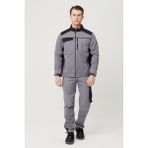 Allium Gabardin Mont – Soğuk Havalarda Şıklık ve Koruma - 2XL - Gri - Siyah