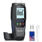 ALLmeter Dijital ahşap nem ölçer, kalem fonksiyonlu ve arka plan aydınlatmalı, nem dedektörü, 4 modlu, ahşap, duvar, ateş duvarı, kereste, tuğla ve zeminler için büyük arka plan aydınlatması