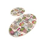 Allmode Flowerpot Djt 2'li Set Banyo Halısı