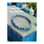 ALLORA DOĞALTAŞ allora288 Doğal Taş Lapis Lazuli Taşı Bileklik 6 Mm