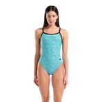 Allover Swimsuit Challenge Back Kadın Mavi Yüzücü Mayo 011886850