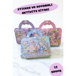 ALLStore BOYAMALI VE STİCKER SETLİ AKTİVİTE KİTABI TIRNAK YAPIŞTIRMA KIZ GİYDİRME STİCKIR