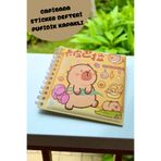 ALLStore KAPİBARA PUFİDİK KAPAK 13 SAYFA STİCKER KİTABI EĞLENCELİ STİCKERLAR KİTABI