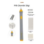 ALLStore Otomatik Elektronik Silgi Pilli 23 Parça 1 Paket Karakalem Eskiz Çizim Taşınabilir Kalem Silgi Dağıt