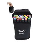 ALLStore TOUCH 24 Adet Çift Taraflı Marker Kalem DOUBLE
