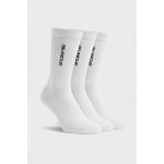 Allunique Beyaz Crew Spor Çorap 3'lü Paket Supima Pamuklu ve Havlu Örgülü (Yastıklamalı) Taban - 39 - 42