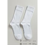 Allunique Erkek Ekru Doğal Merino Yün Ince Dikişsiz Soket Çorap - 39 - 42