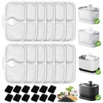 Allxin Yedek Dockstream Kedi Su Çeşmesi Filtre seti plwf005 plwf115 plwf105 Pet Su Çeşmesi Yedek Filtre ve Ön Filtre Süngerler set 12 Paket