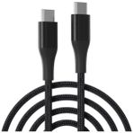 Ally 100W 5A Hızlı Şarj USB Type-C Kablo 1 Metre Kevlar Uyumlu Modellerle Güçlü Performans - Siyah