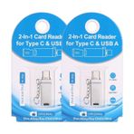 Ally 2in1 Gümüş Usb Type-C Kart Okuyucu