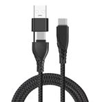 ALLY 2in1 USB Type C To PD Kablosu+USB Kablo-(5775)