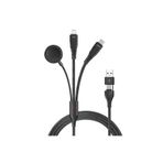 Ally 2x Type-c 100W-27W + Apple Watch İçin Type-c Şarj Adaptörü SİYAH