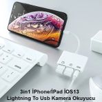 Ally 3in1 Iphone/ipad Lightning To USB Kamera OKUYUCU-1852 - Belirtilmemiş
