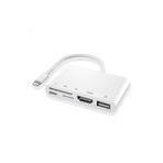 Ally 5in1 Lightning HDMI Dijital Av Adaptör+ Otg USB Hub Kamera TF SD Okuyucu