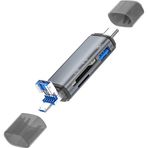 Ally ADS-307 3 In 1 USB + Micro USB + Type-C Otg Kart OKUYUCU-(5775)