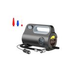 Ally Ally St-5523 Led Işıklı Taşınabilir Hava Pompası Kompresör Araç Lastik Şişirme Makinesi Siyah