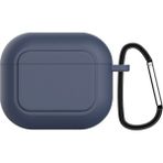 Ally Apple Airpods 3 Için Kancalı Ultra Ince Silikon Kulaklık Kılıfı ALL-35179 - Mavi
