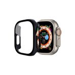 Ally Apple Watch Ultra 49mm için Hard PC Full Koruma Sert Armor Zırh Kılıf SİYAH