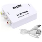 Ally Av To HDMI Mini Switch Rca Composit Audio Video HDMI Görüntü Çevirici Full Hd ve 720P Dönüştürü