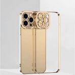 Ally Fashion Series İphone 12 Pro Kılıf Renkli Kenar Lazer Çerçeveli Silikon Kılıf-(5775)
