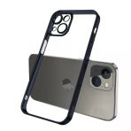 Ally Fashion Series İphone 13 6.1İnç Kılıf Renkli Kenar Lazer Çerçeveli Silikon Kılıf-(5775)