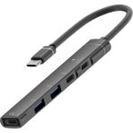 Ally HB01 5ın1 Type C Dönüştürücü Adaptör Hub ÇOKLAYICI-(5775) - MCT5571-1647
