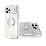 Ally Iphone 11 5.8Inç Kılıf Sürgülü Kamera Lens Korumalı Yüzük Standlı Silikon Kılıf-(5775)