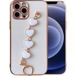 Ally Iphone 13 6.7ınç Kılıf Kalp Bileklik Tutuculu Lüx Silikon Askılı KILIF-(5775) - Seçenek