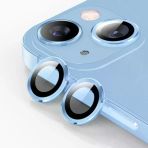 Ally Iphone 14-14 3D Metal Çerçeveli Kamera Lens Koruyucu-(5775)