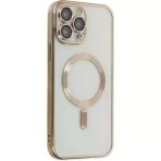 Ally İphone 14 Pro 6.1İnç Renkli Kenar Lazer Çerçeveli Magsafe Uyumlu Silikon Kılıf-(5775)