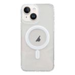Ally İphone 15 Plus Magsafe Uyumlu Manyetik Şeffaf Silikon Kılıf-(5775)