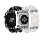 Ally iWatch 4-5 44 mm 1-2-3 42 mm Full Boncuk Taşlı Kordon Kayış