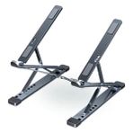 Ally Mc N8 Metal Yüksek Macbook Notebook Ayarlanabilir Katlanabilir STAND-1852 - Gri