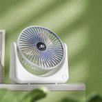 Ally MCT5169-2581 Mavi S21 Şarjlı Fan Ergonomik Ev Ofis Sessiz Vantilatör